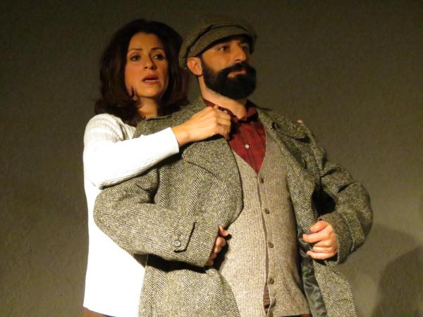 Roueida Ghali with a fellow actor